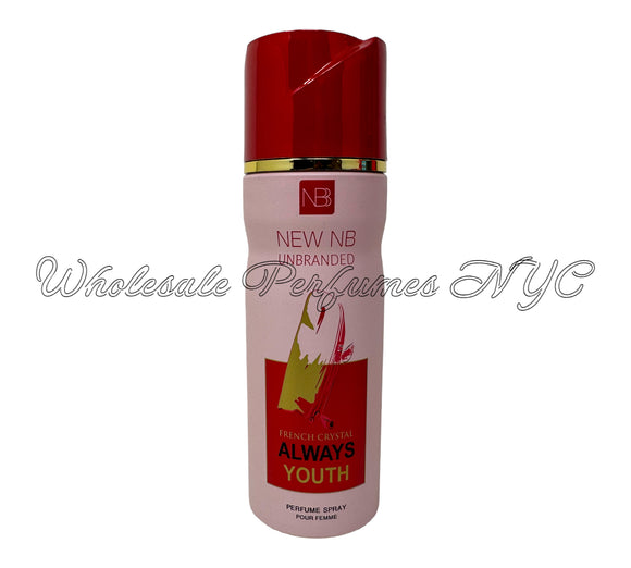 Always Youth Perfumed Body Spray for Women - 6.67oz/200ml