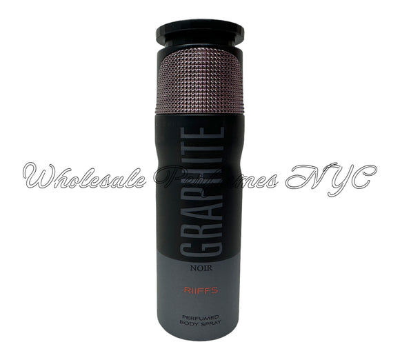 Graphite Noir by Riffs Perfumed Body Spray for Men - 6.67oz/200ml