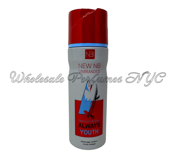 Always Youth by NB Perfumed Body Spray for Men - 6.67oz/200ml