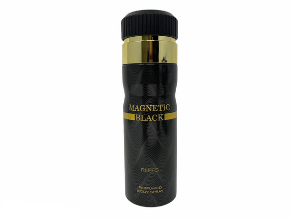 Magnetic Black by Riffs Perfumed Body Spray for Men - 6.67oz/200ml
