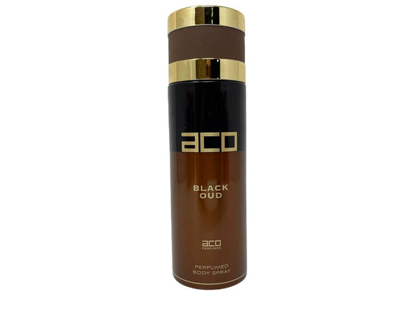ACO Black Oud Perfumed Body Spray for Men - 6.67oz/200ml